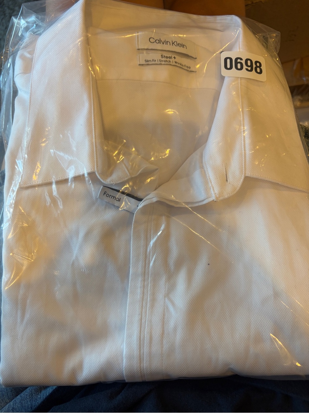Calvin Klein White Men's Formal Button-Down Shirt